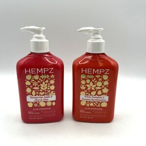 Hempz Honeycrisp Apple Cherry Chai & White Pumpkin Marshmallow Lotion Duo Set